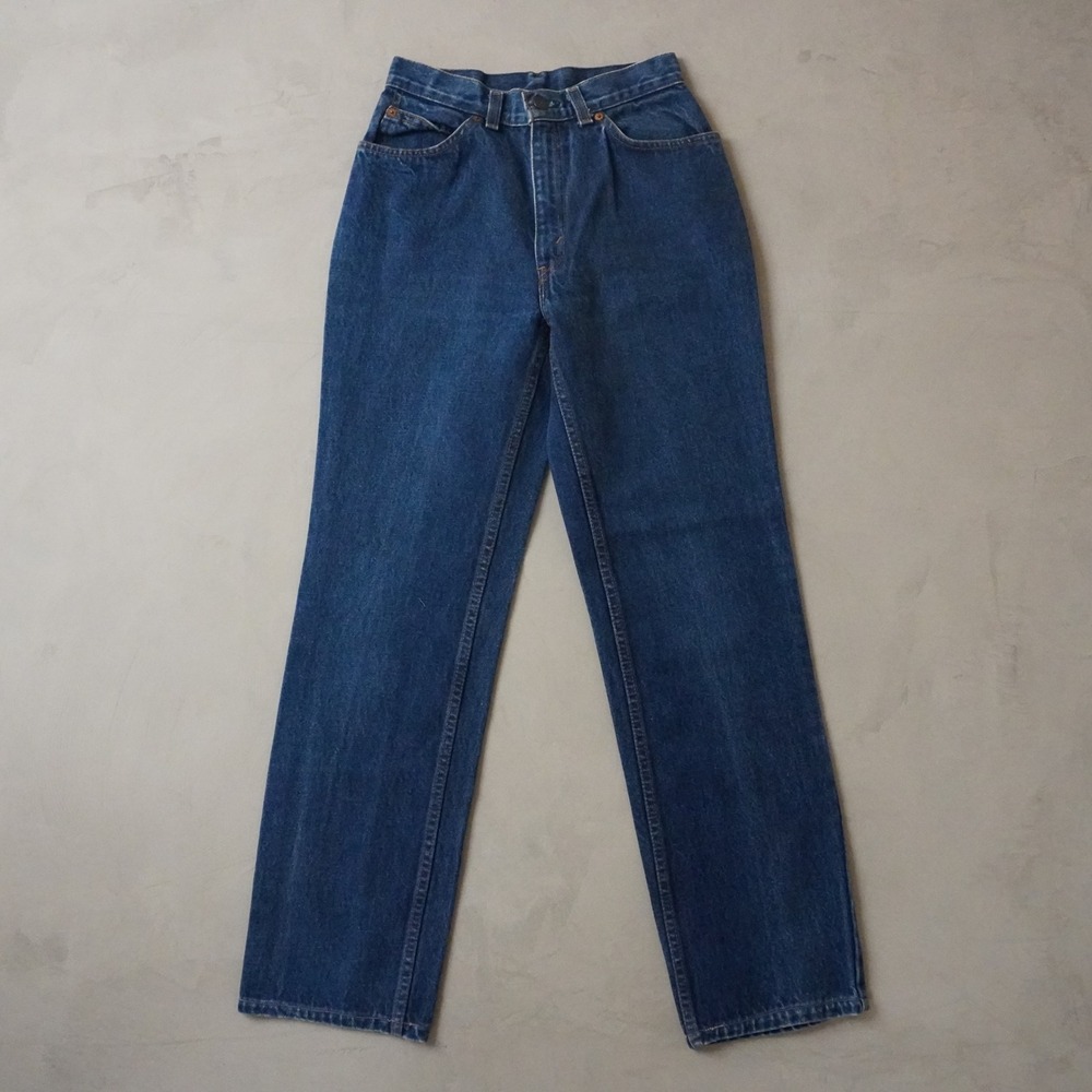Vintage Levis 550 Jeans 10 Womens 90s Blue High Waisted Orange Tab USA Denim